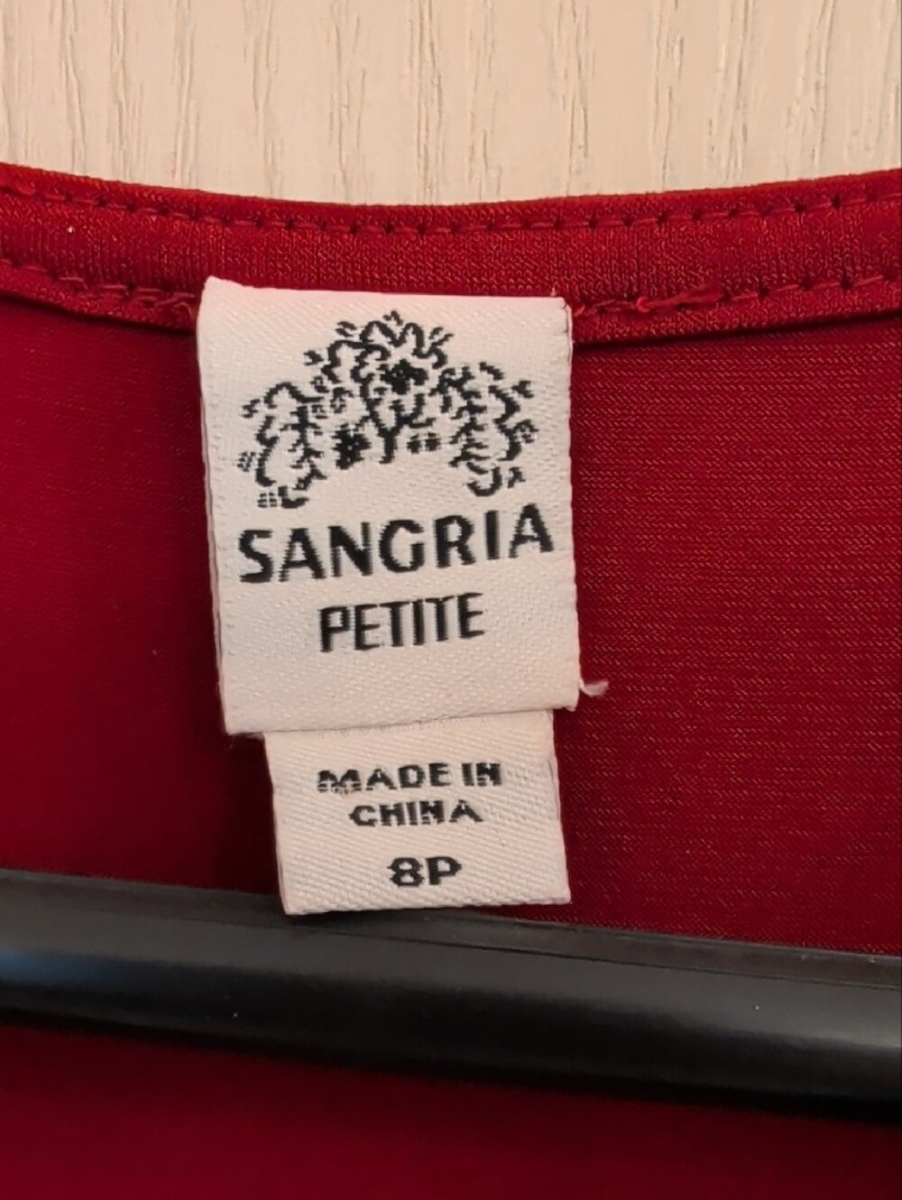 Signature by Sangria Red Sleeveless Ruffle Front Midi Dress Size 8 Petite - Picture 10 of 12